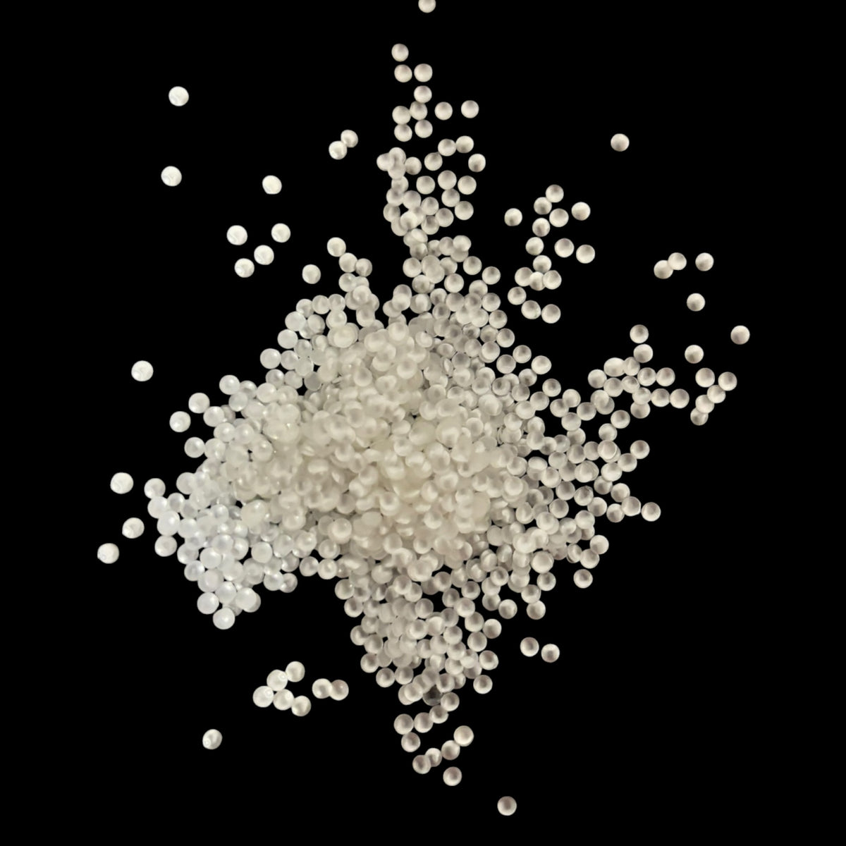 Snowballs White Glitter Shapes