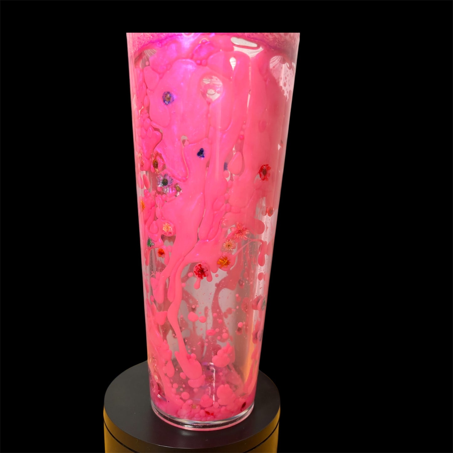 Premade 24oz Lava Cup with Flowers