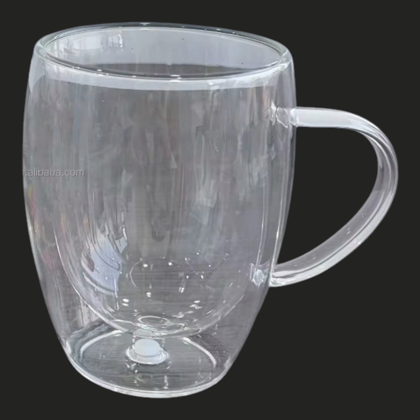 12oz Glass Coffee Snowglobe Cup. The ONLY glass coffee cup we can add dried flowers into
