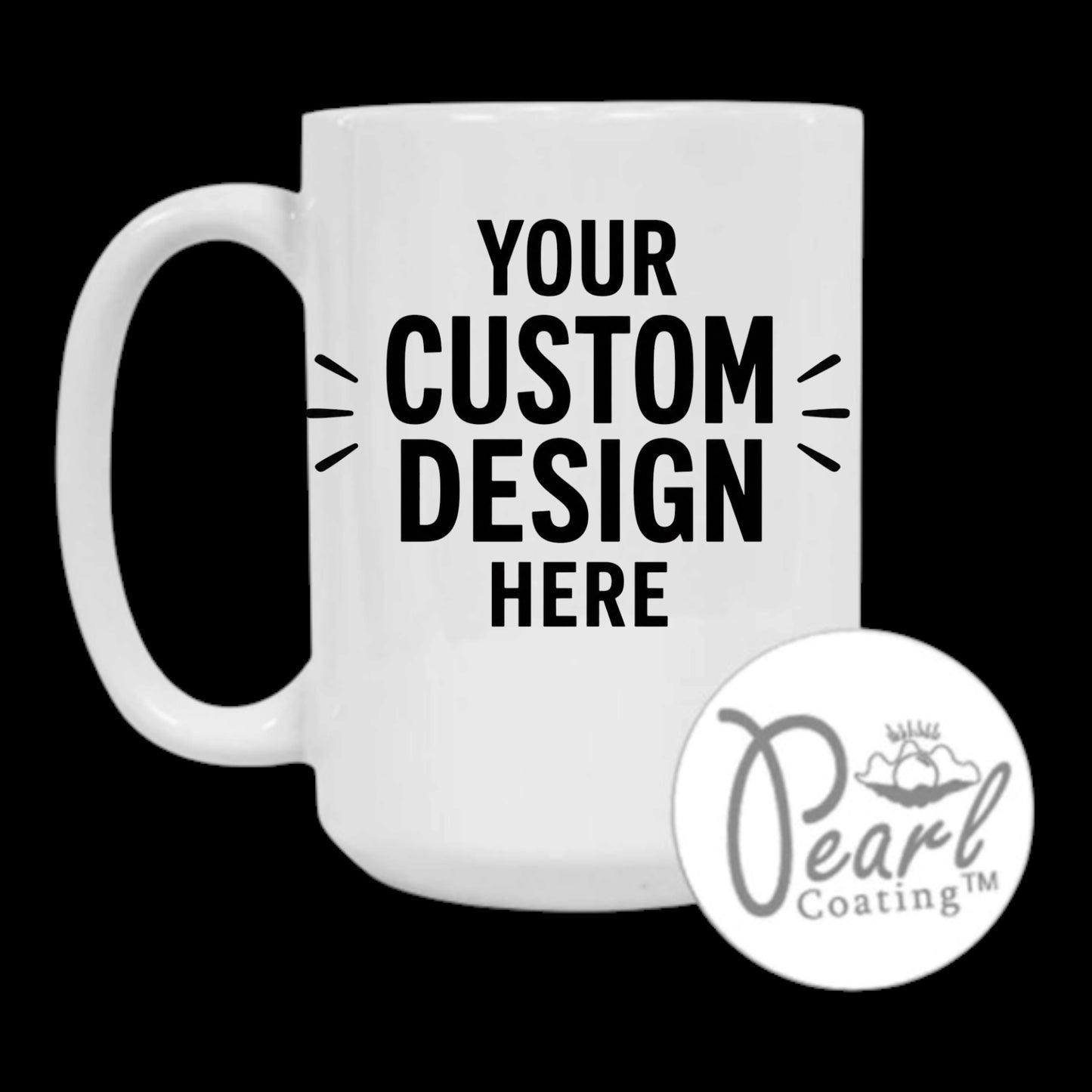 15oz Ceramic Coffee Mug with your Custom Image