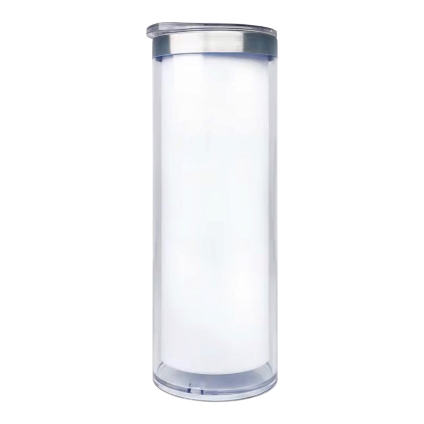 20oz Stainless Steel Snowglobe Cup. For HOT or COLD drinks