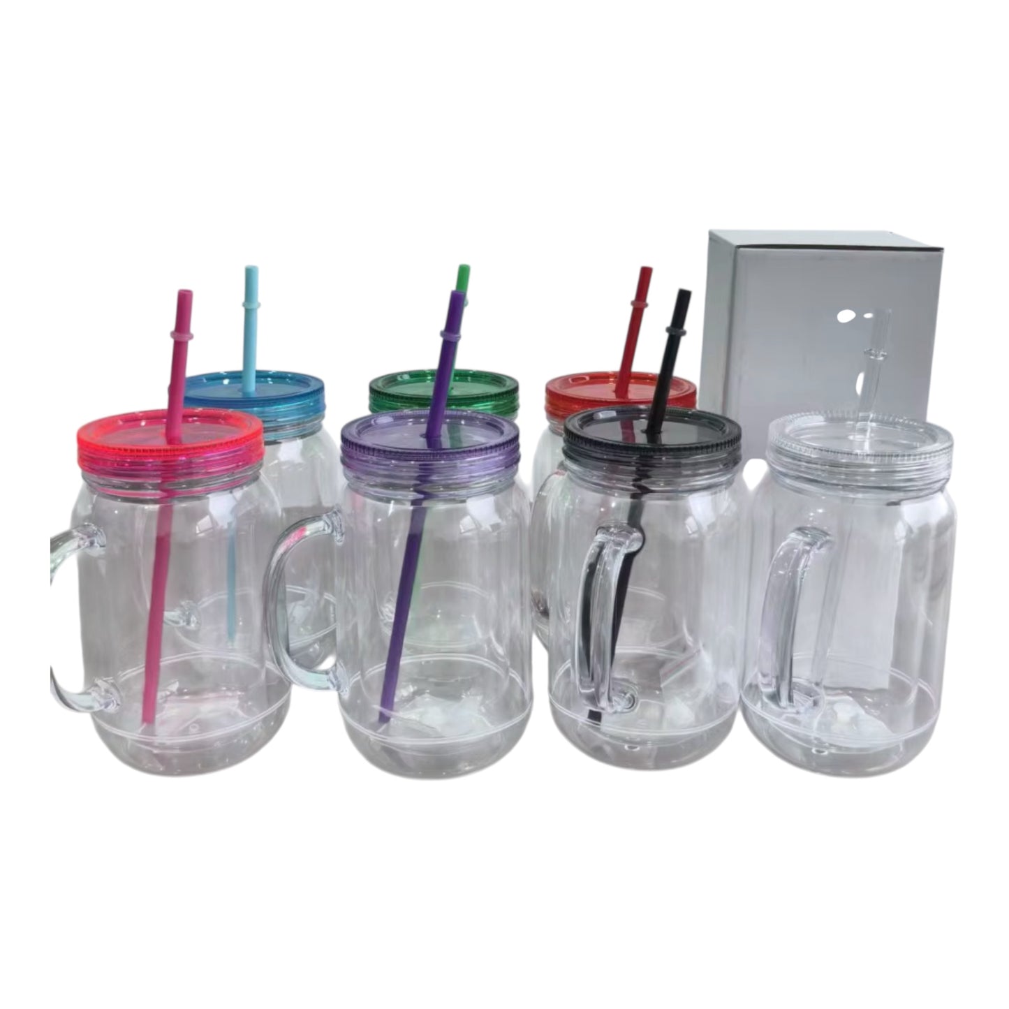 20oz Mason Jar Snowglobe Cup