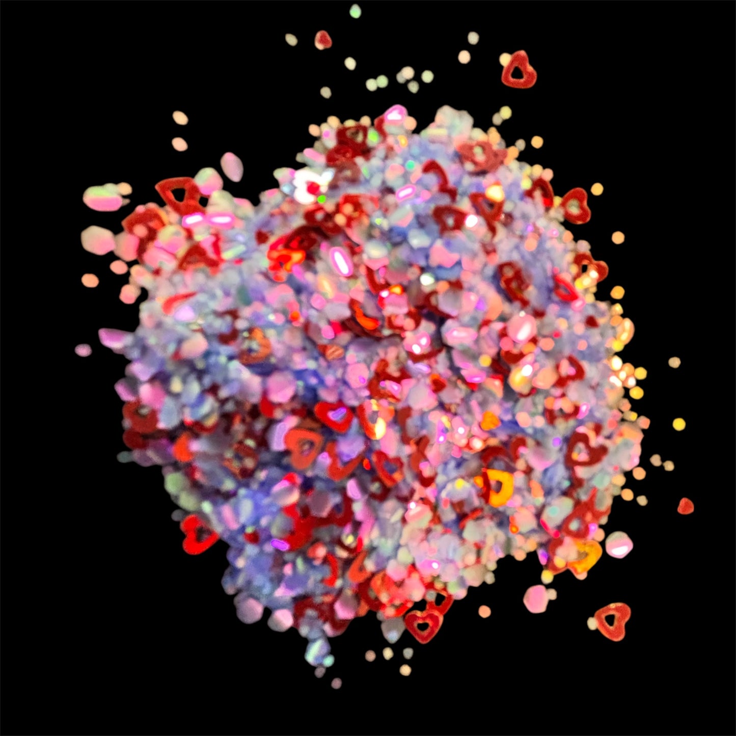 Electric Heart Chunky Glitter