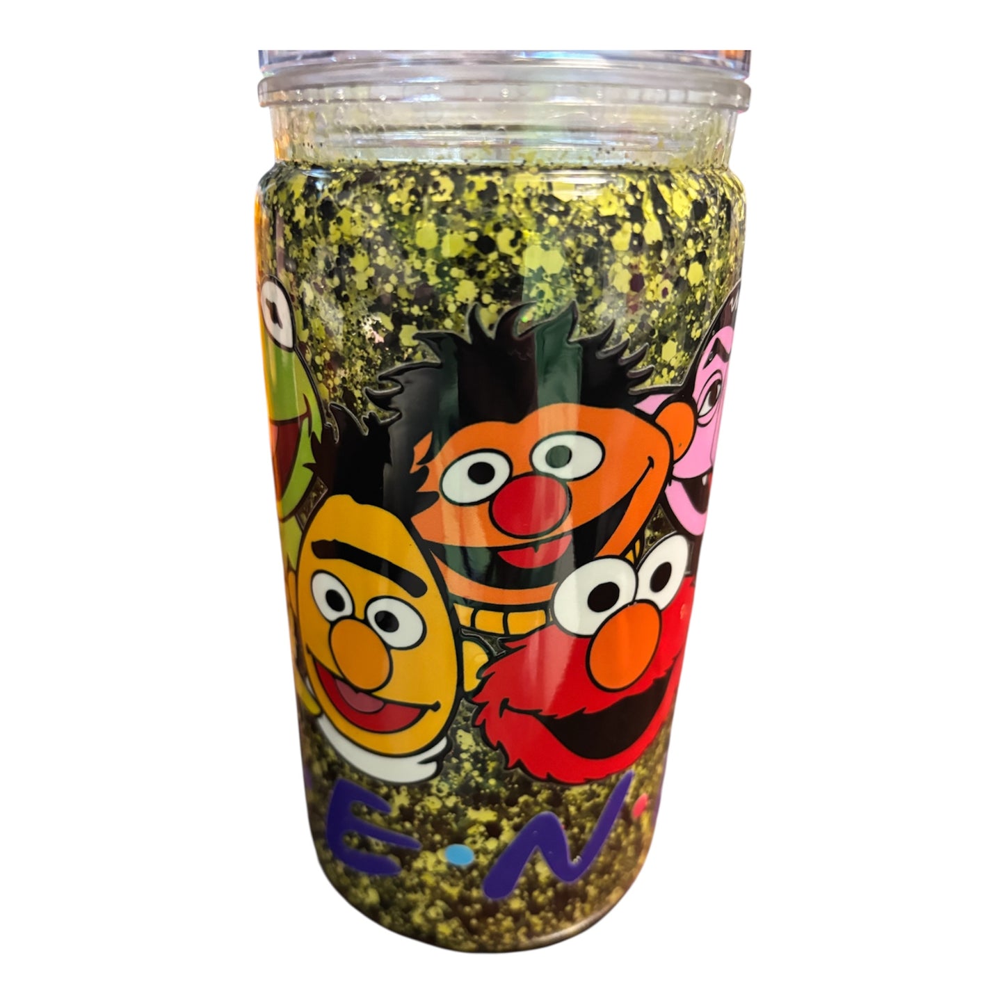 16oz Premade Friends Glitter Snowglobe