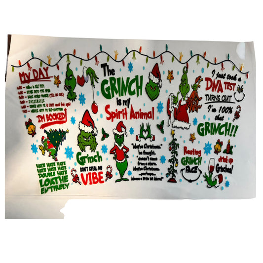 Christmas 24oz cup wrap