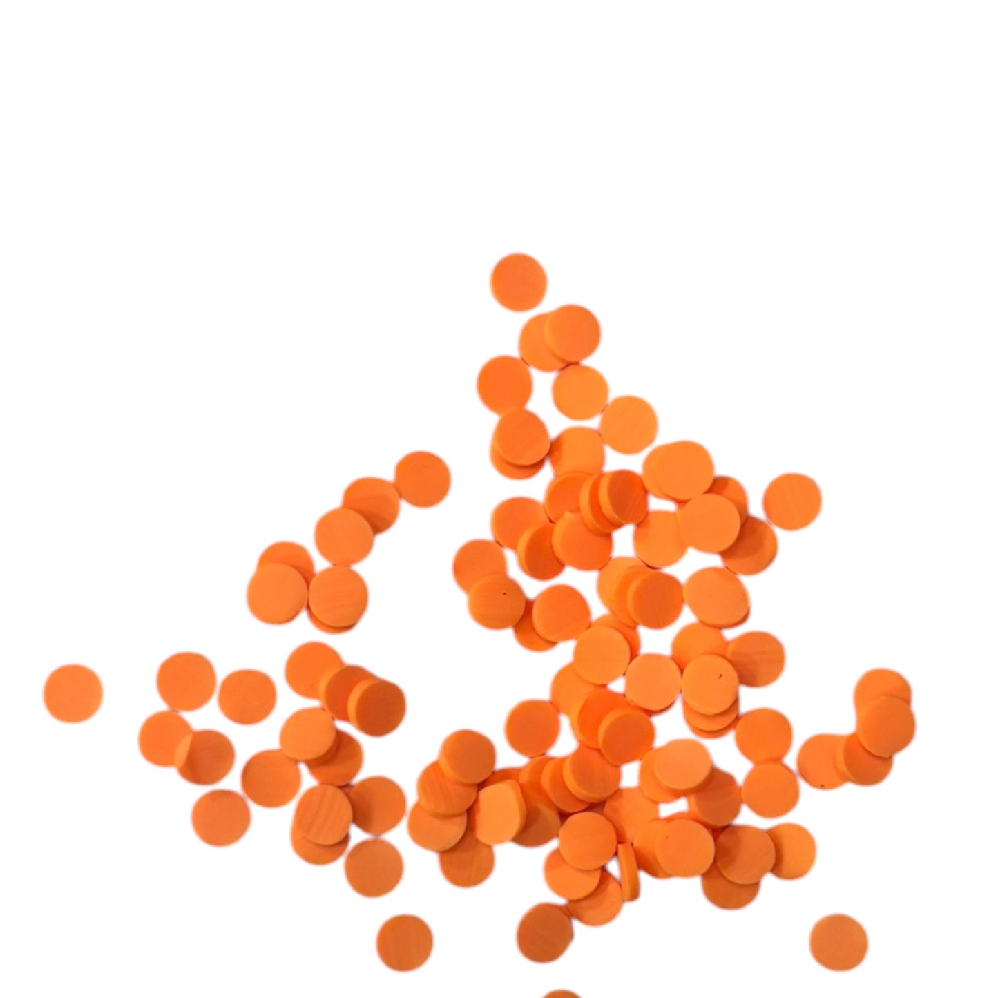 Orange Circles Clay Pieces
