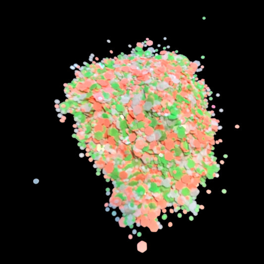 Coral Crush Matte Chunky Glitter