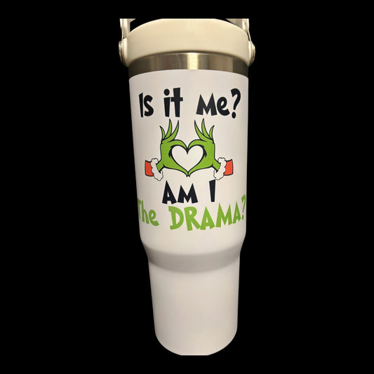 30oz Stainless Steel with Heat-pressed Design