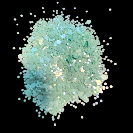 Teal Tide Matte Chunky Glitter