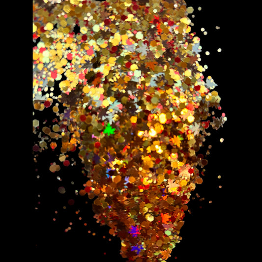 Golden Ember Chunky Glitter