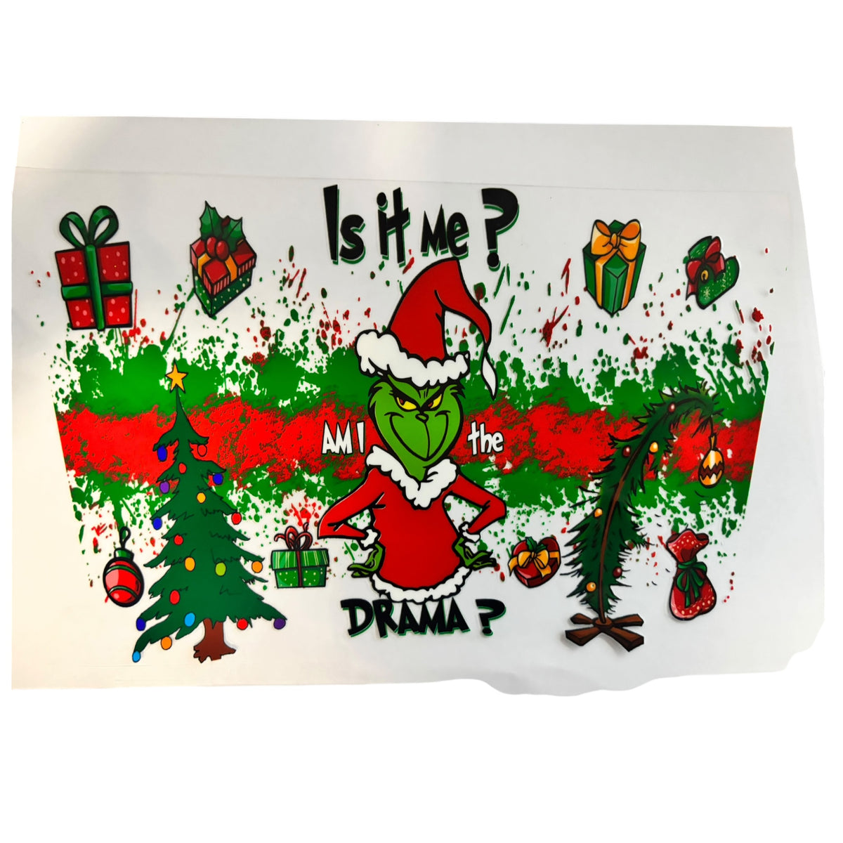 Christmas 24oz cup wrap