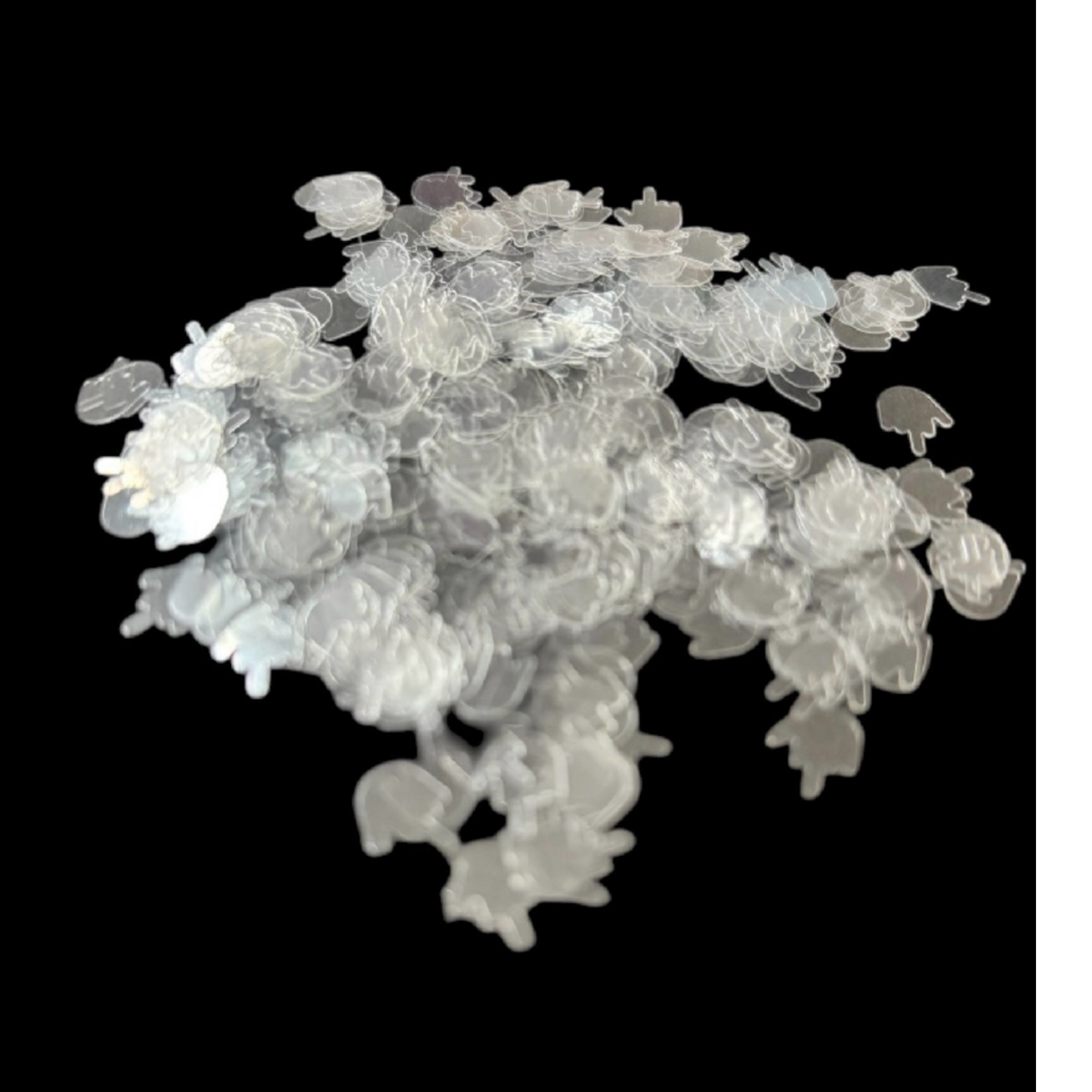 *CLEARANCE PRICED*Clear Translucent Middle Fingers