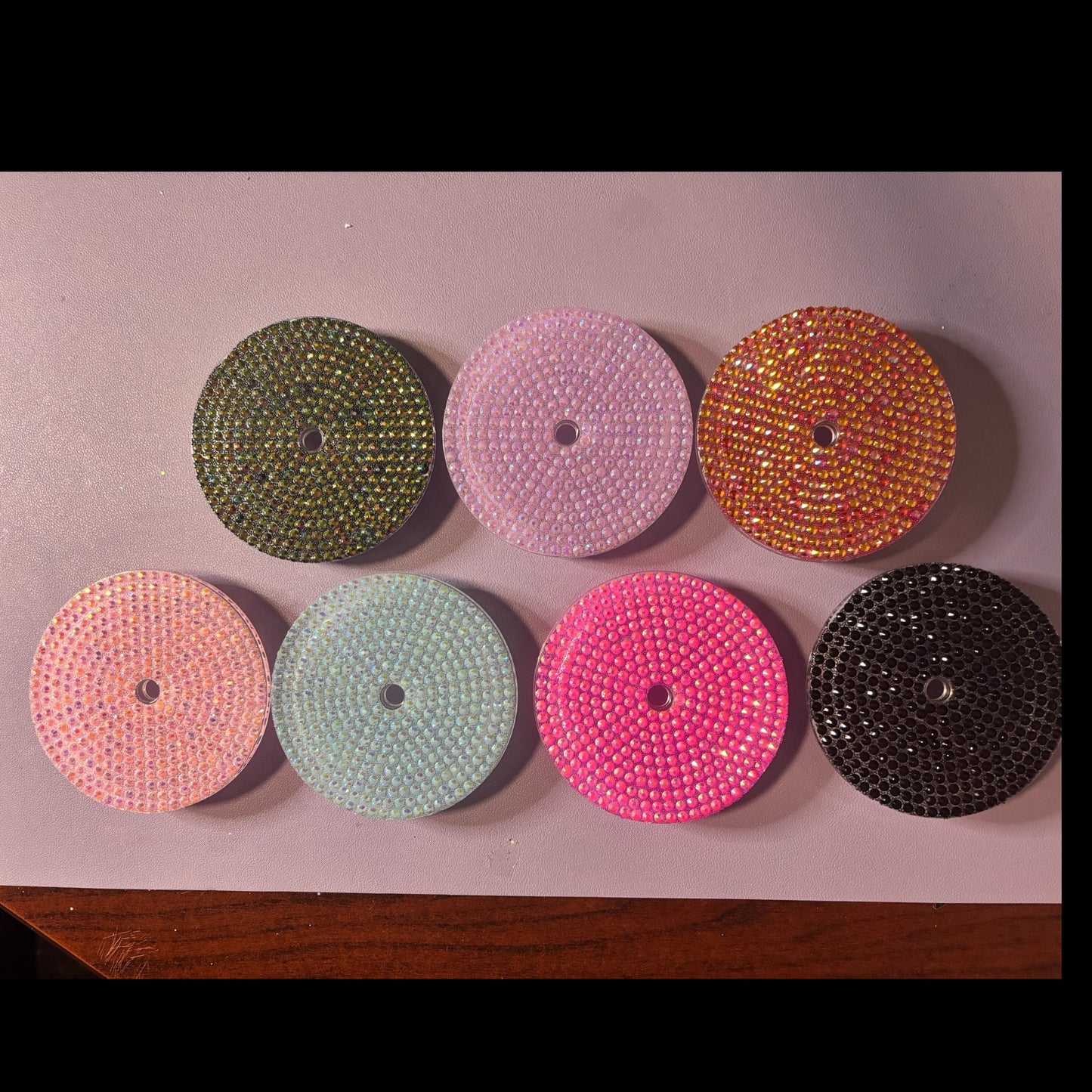 Rhinestone Cup Lids for 24oz cups