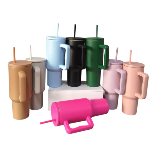 40oz Stainless Steel Tumbler with Leak Proof Lid