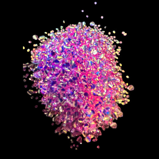 Magenta Mirage Bubble 3D Glitter