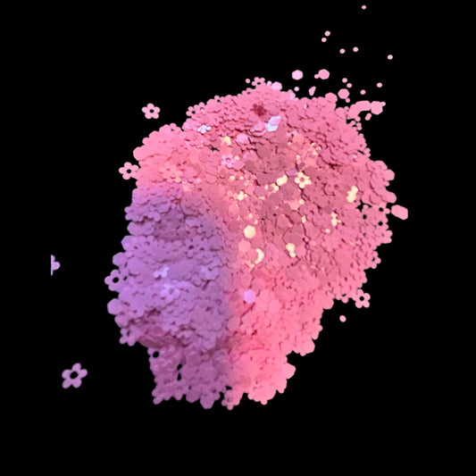 Powder Pink Matte Chunky Glitter