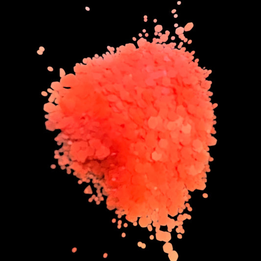 Electric Tangerine Chunky Matte Glitter