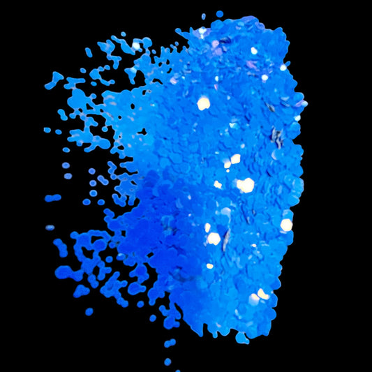 Island Blue Chunky Matte Glitter