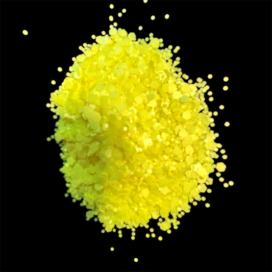 Mellow Yellow Chunky Matte Glitter