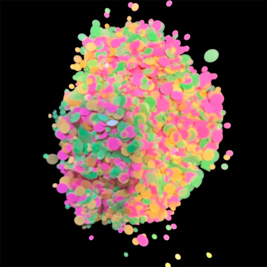 Neon Sherbet Chunky Matte Glitter