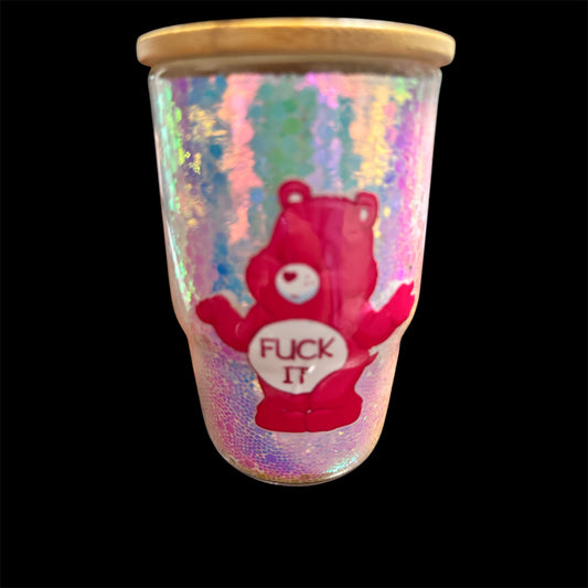 3.5oz Swearbears Snowglobe Shot Glass Ready to Ship