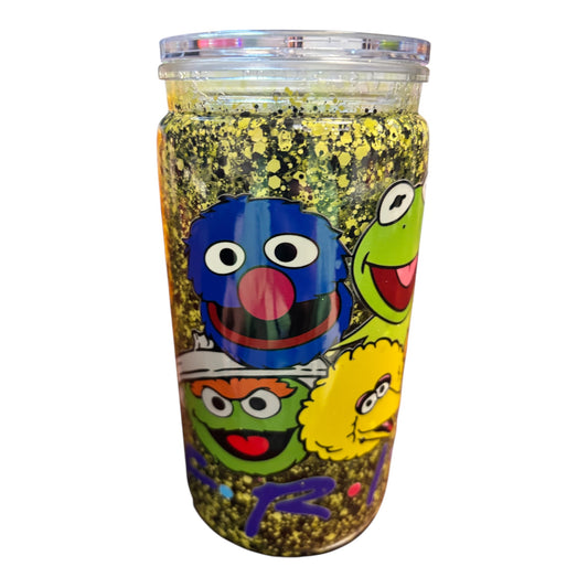 16oz Premade Friends Glitter Snowglobe