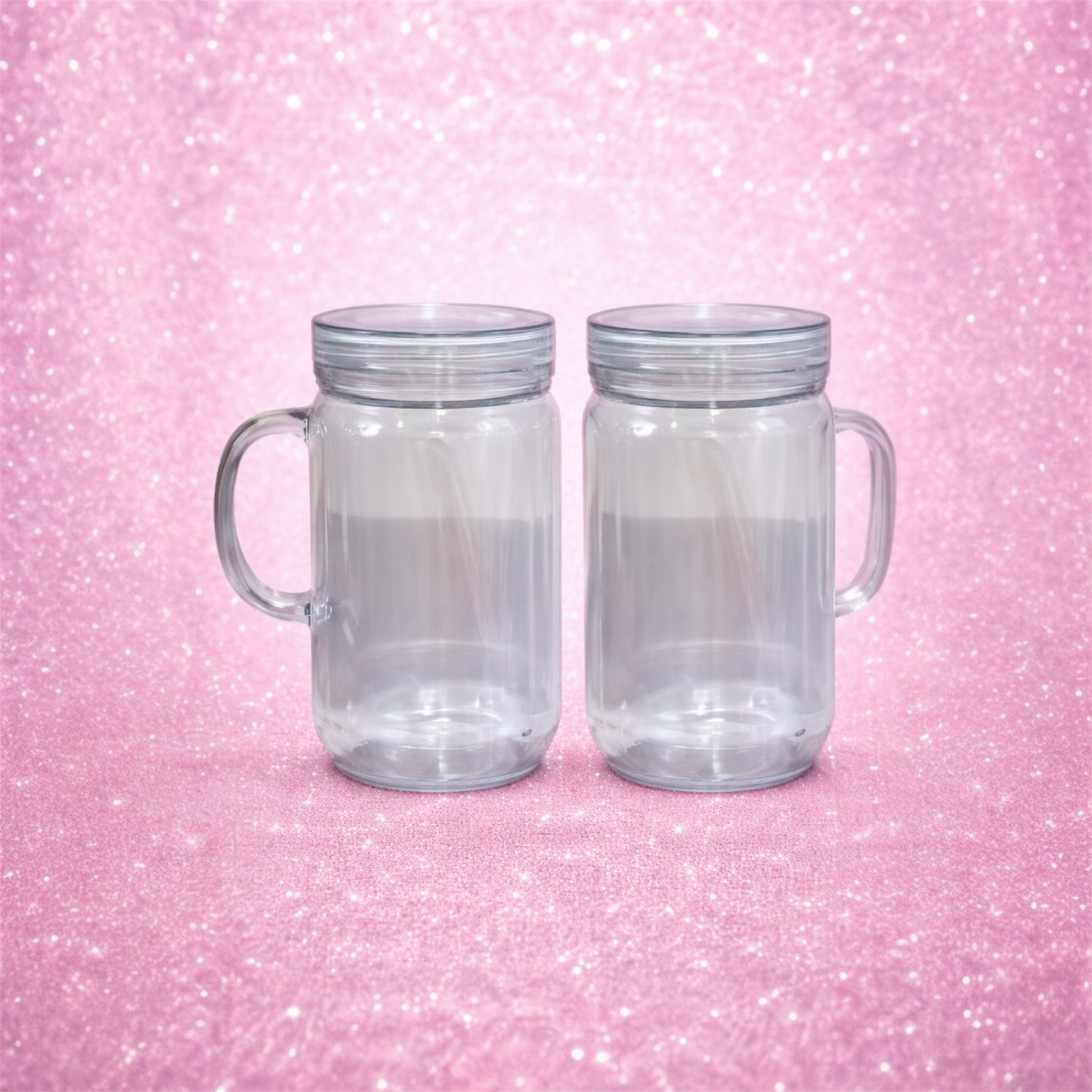 Make your Own: 20oz Mason Jar Snow Globe Arcylic Bundle
