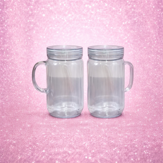 Make your Own: 20oz Mason Jar Snow Globe Arcylic Bundle