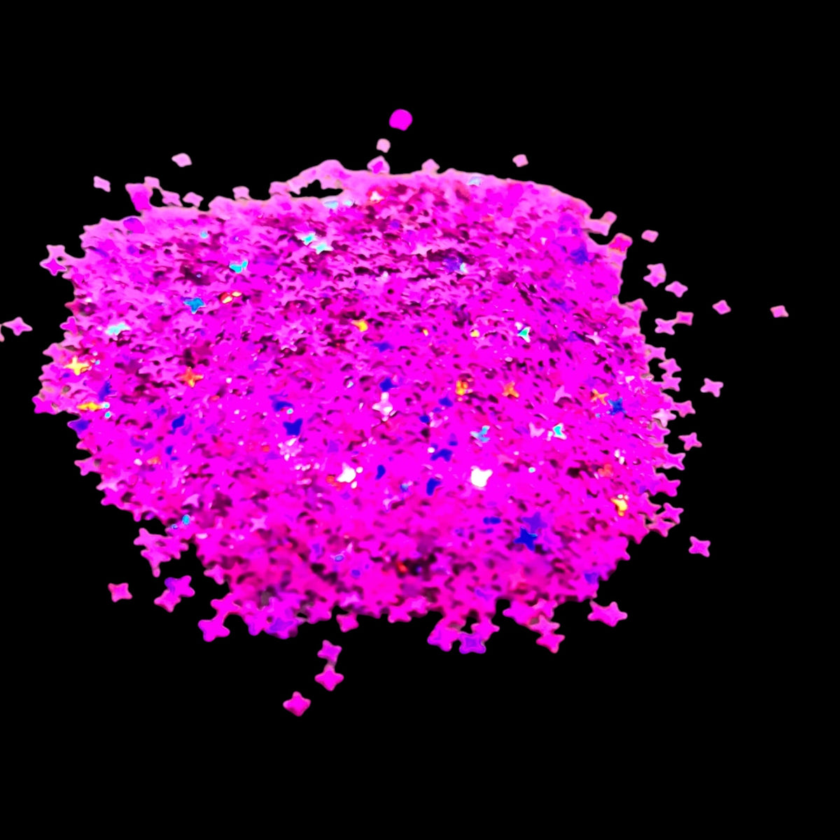 Micro Mini Purple Stars Glitter Shapes